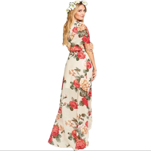 Show Me Your Mumu Sophia Wrap Dress Lady Rose - Picture 4 of 9